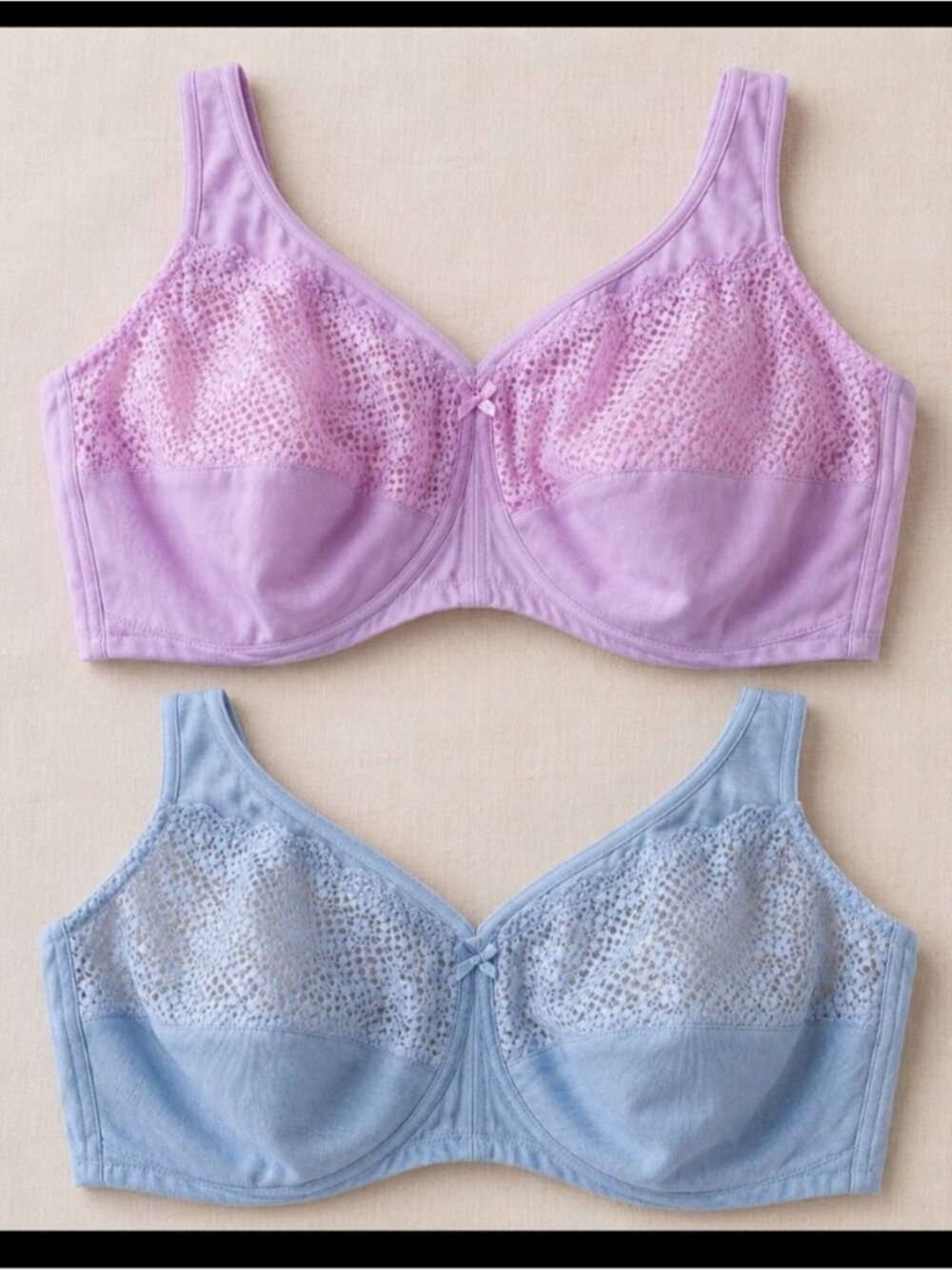 Glamorise MagicLift Bra Lot 42G Wireless Full Coverage Lace Comfy Support 1064